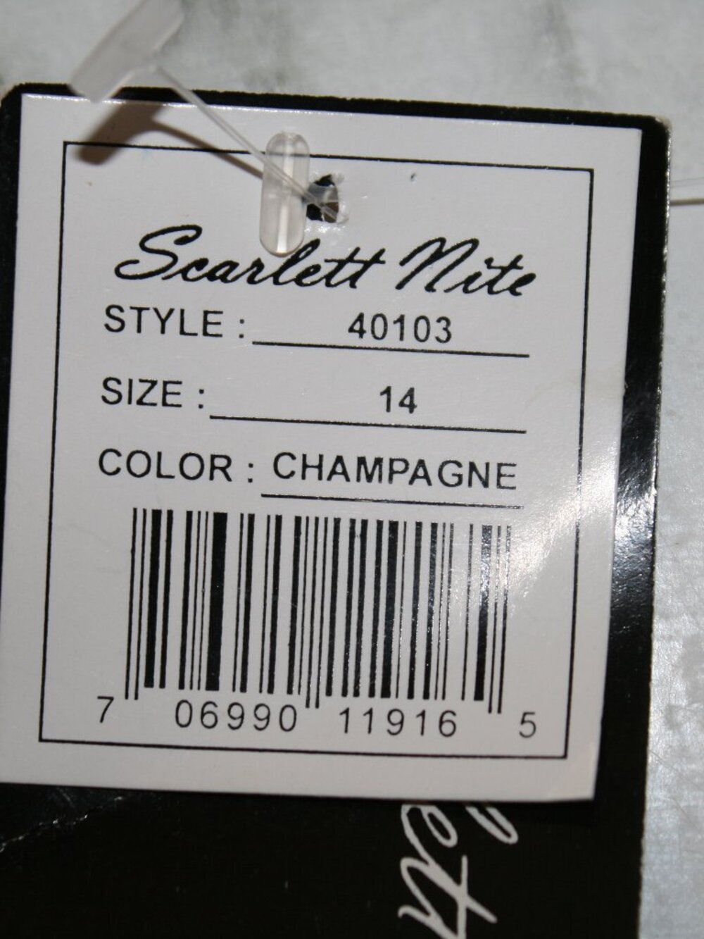 SCARLETT NITE Dress Sleeveless Wedding Cocktail Party Champagne Plus Size 14 - Picture 5 of 16